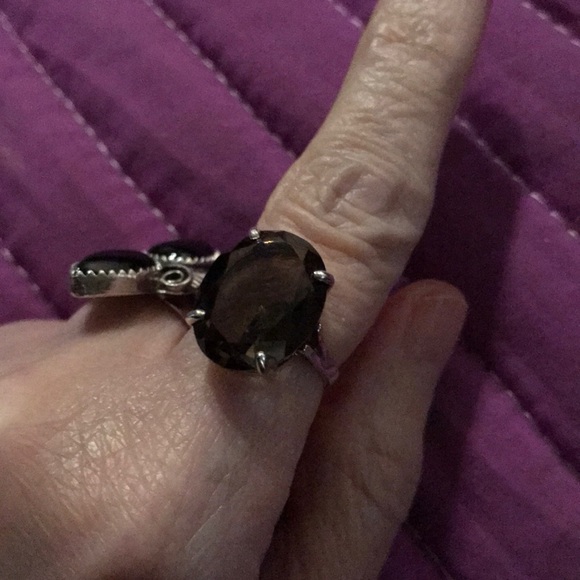 QVC Jewelry - Sterling and Smokey quartz ring